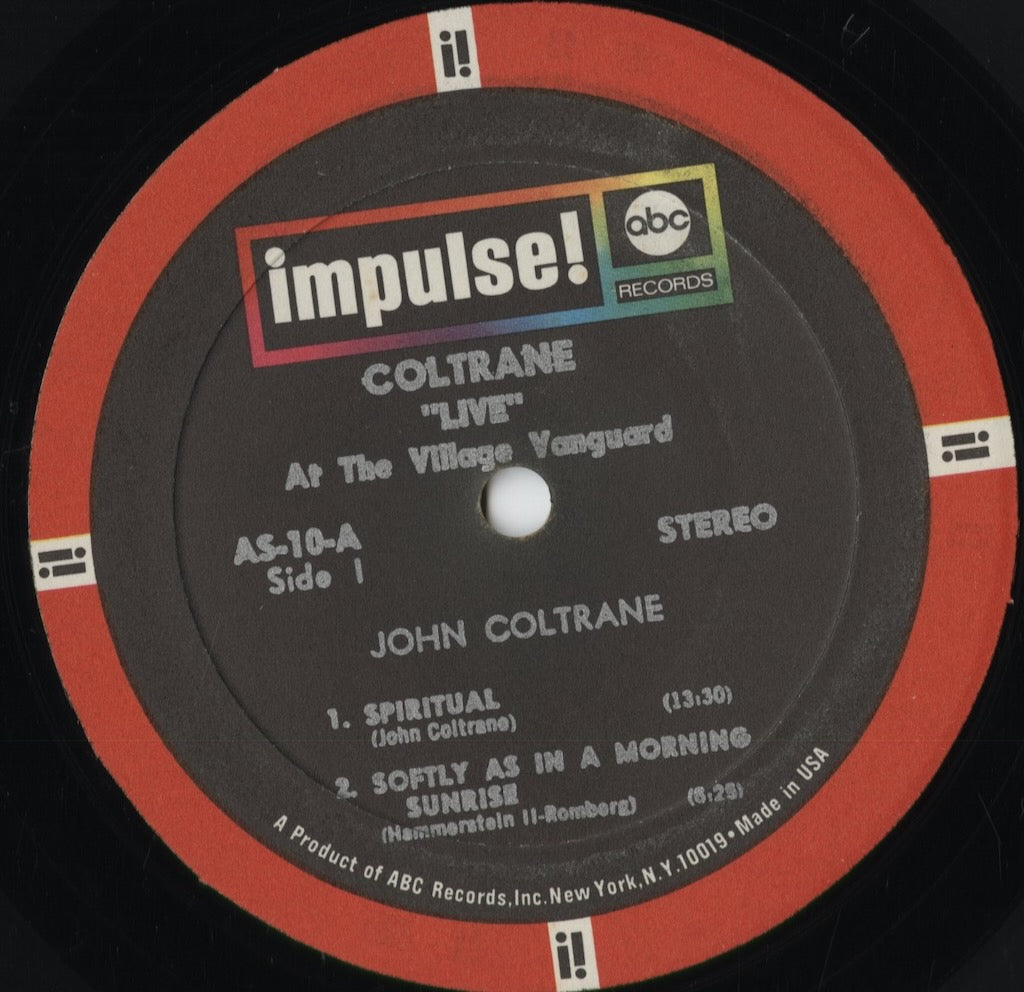 John Coltrane - Live At The Village Vanguard (AS-10) 1968 US Impulse!｜中古LP