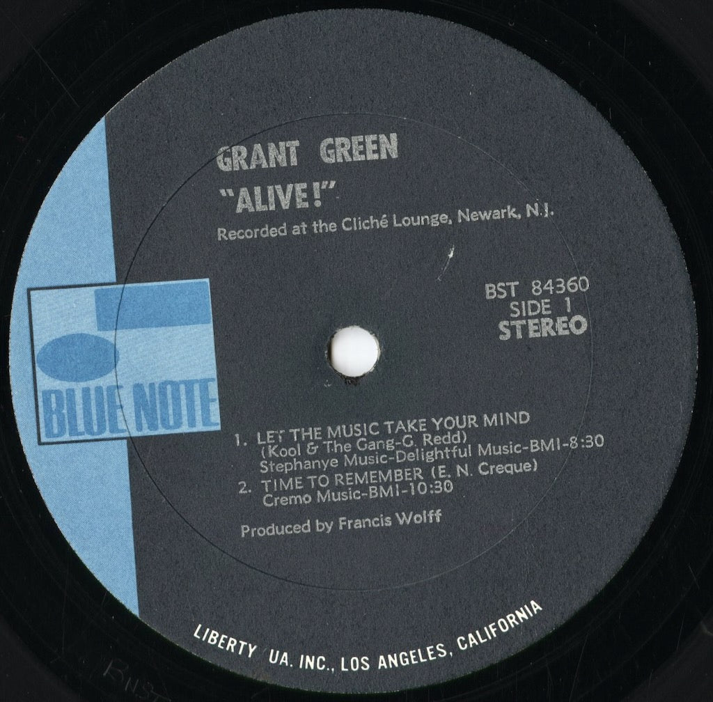 Grant Green - Alive! (BST-84360) 1970 US Blue Note｜中古LP