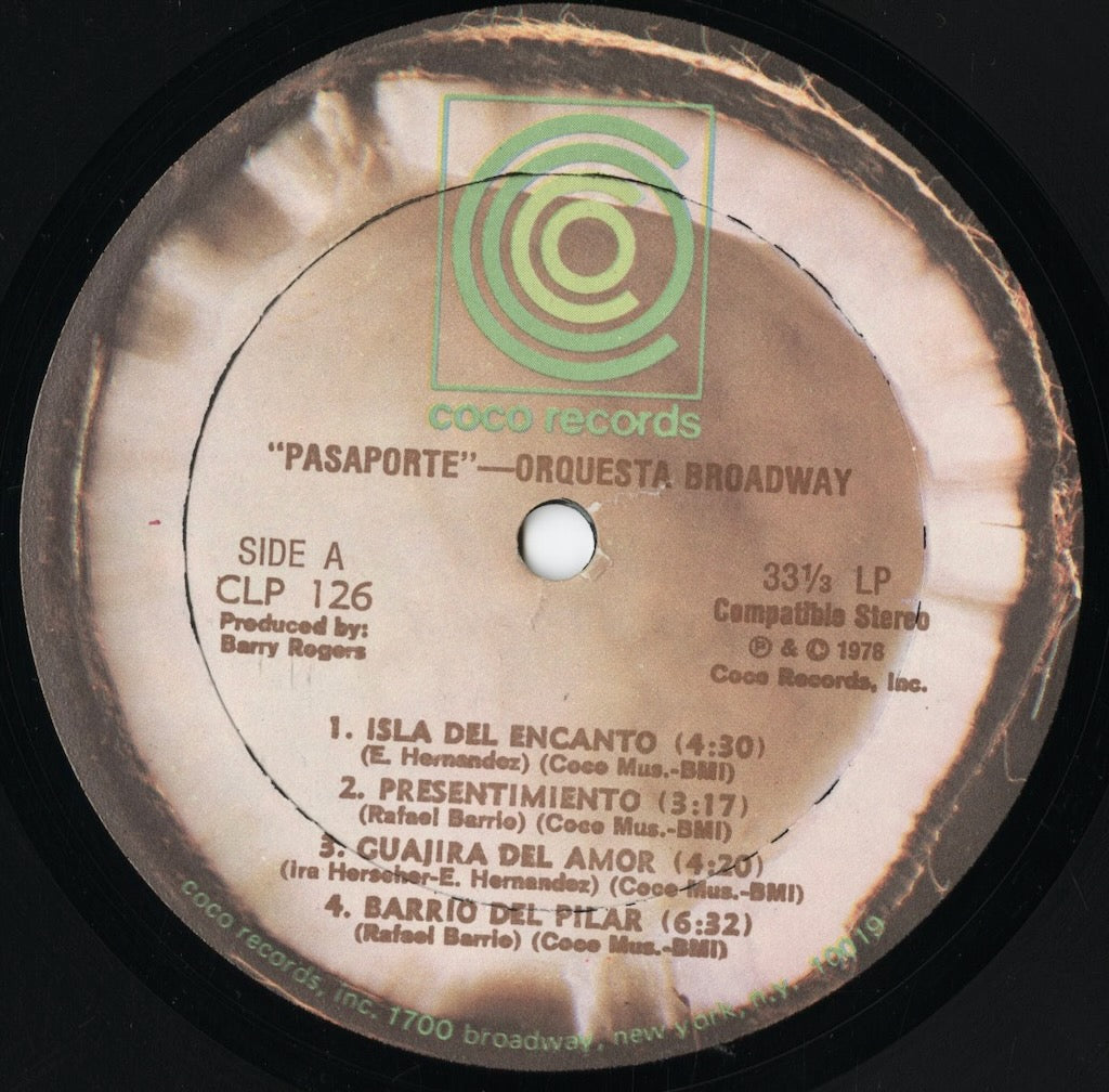 Orquesta Broadway - Pasaporte (CLP126) LP 1976 US Coco｜中古LP