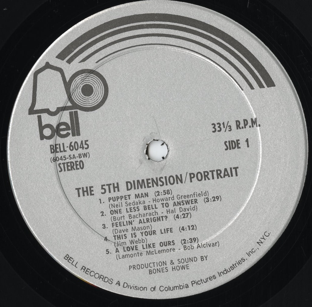 The 5th Dimension – Portrait (B 6045) LP 1970 US Bell｜中古LP