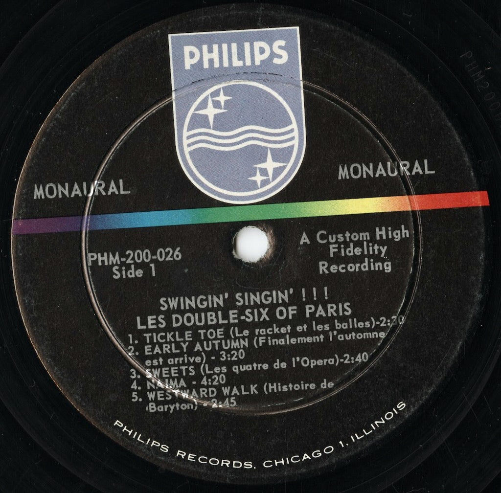 Double Six Of Paris - Swingin' Singin'! (PHM 200-026) LP 1962 US Philips｜中古LP
