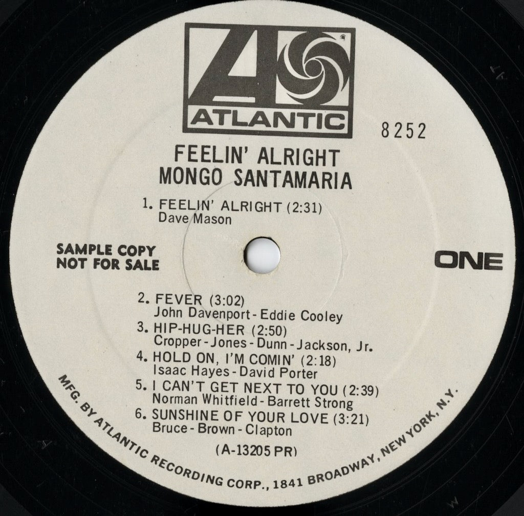 Mongo Santamaria / モンゴ・サンタマリア / Feelin' Alright (SD 8252)