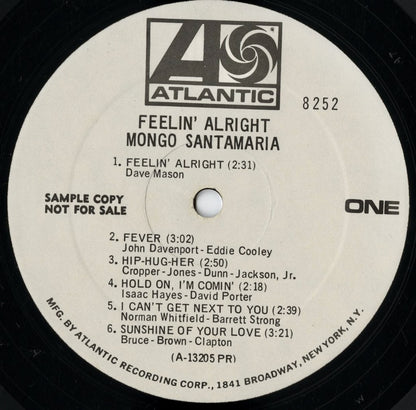 Mongo Santamaria / モンゴ・サンタマリア / Feelin' Alright (SD 8252)