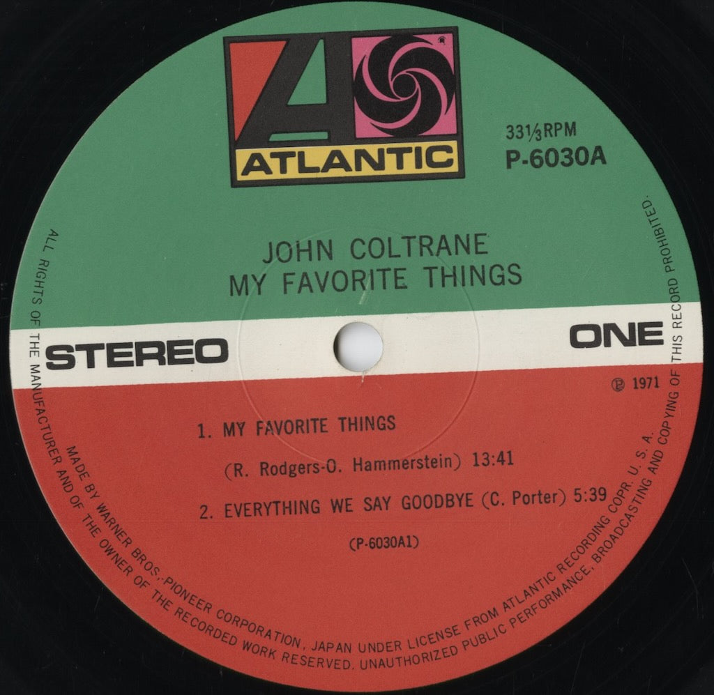 ジョン・コルトレーン / John Coltrane『My Favorite Things』(P-6030A