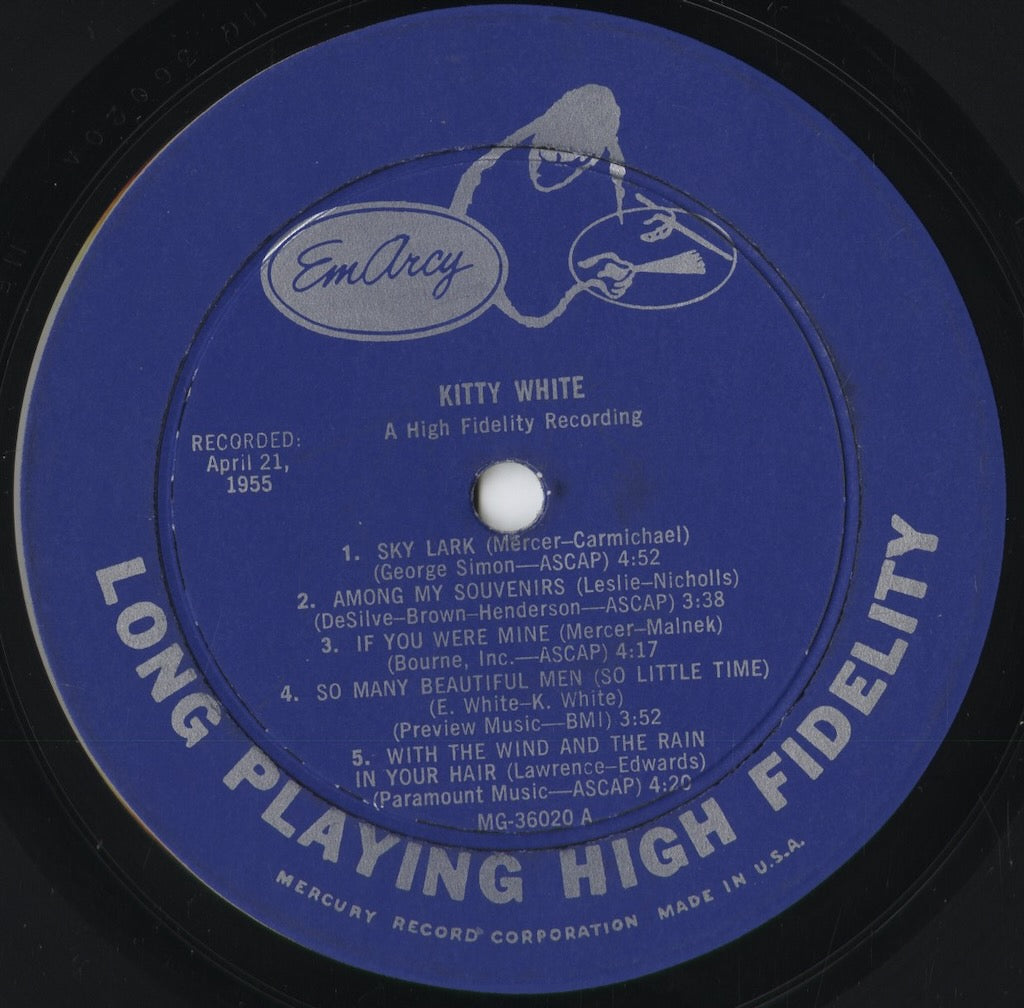 Kitty White - A New Voice In Jazz (MG-36020) 1955 US EmArcy｜中古LP