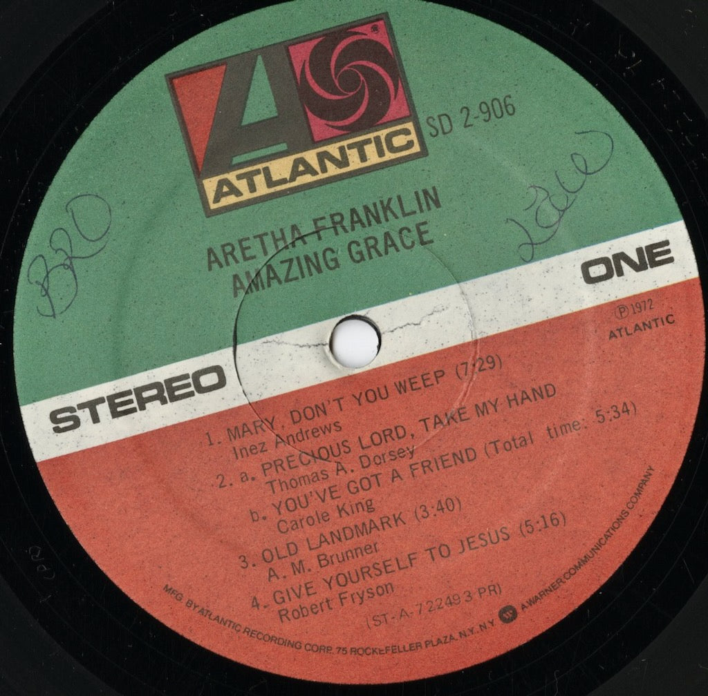 Aretha Franklin / アレサ・フランクリン / Amazing Grace (SD2-906