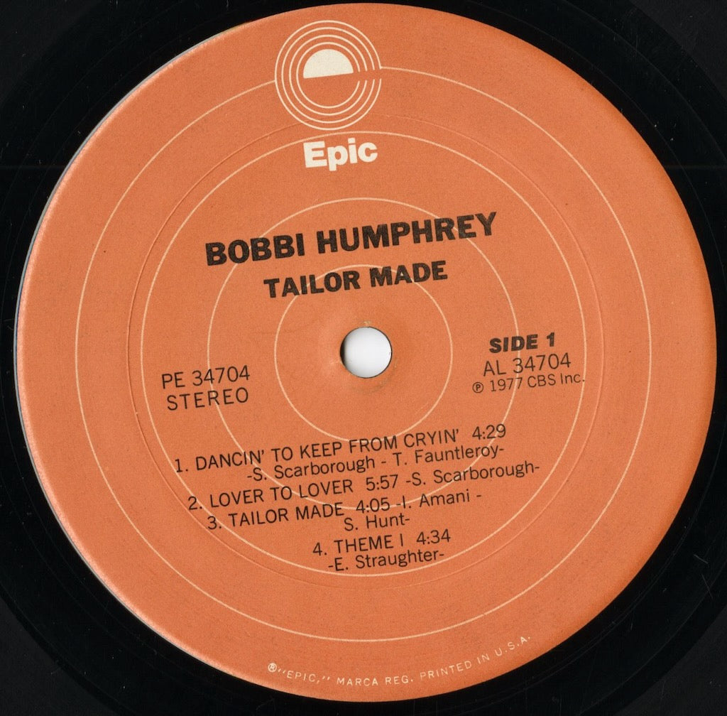 Bobbi Humphrey – Tailor Made (PE 34704) LP 1977 US Epic｜中古LP
