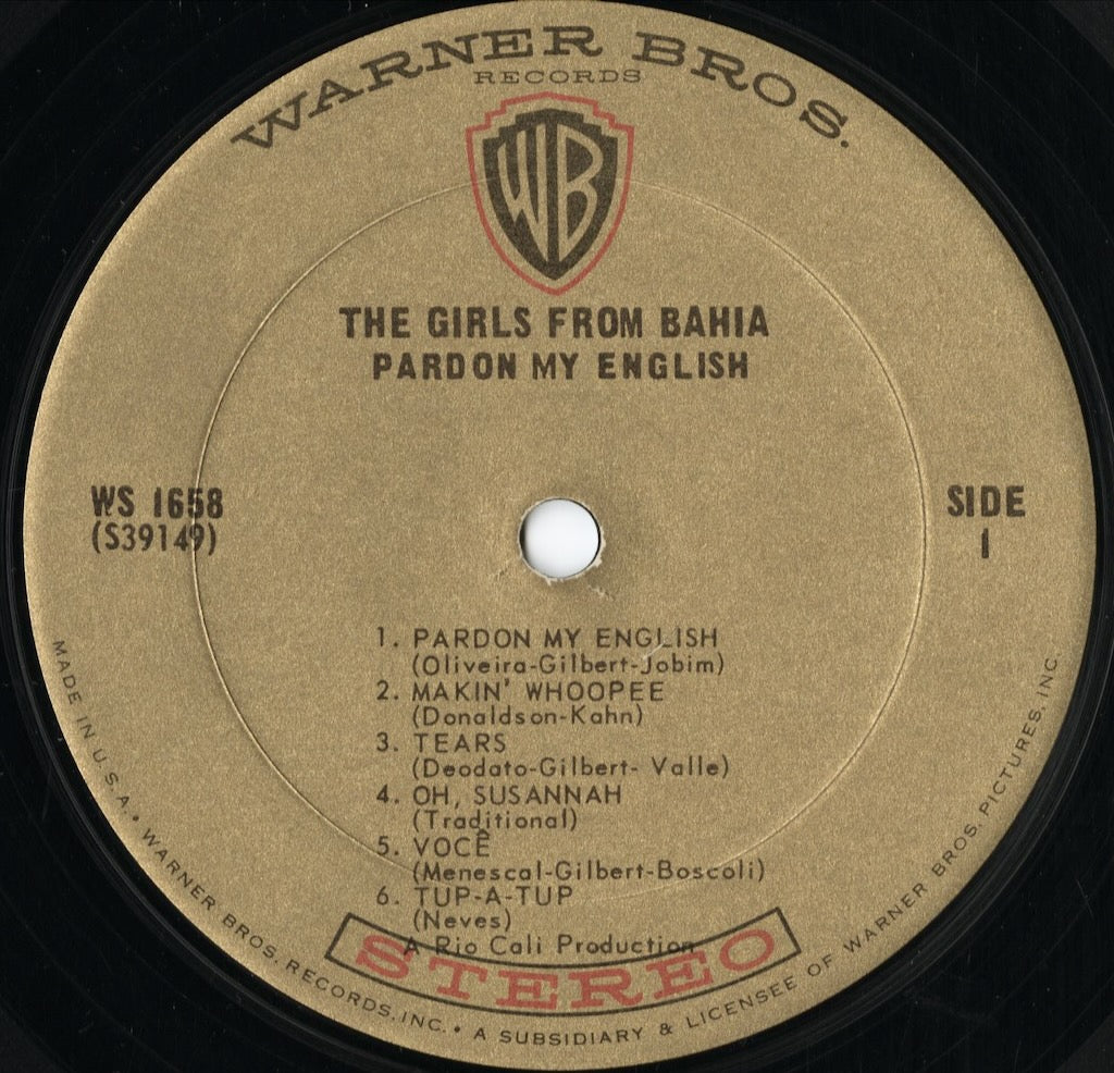 The Girls From Bahia – Pardon My English (WS 1658) LP 1967 US Warner Bros｜中古LP