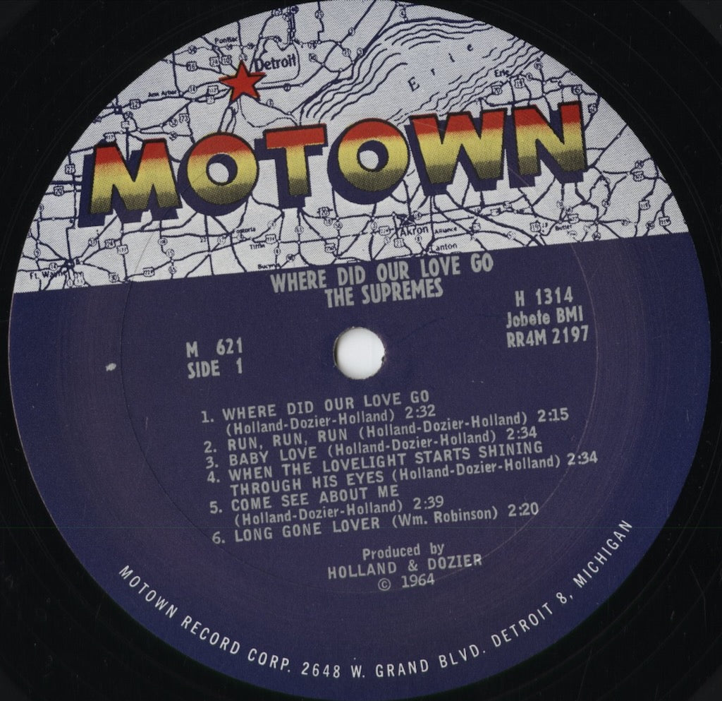 The Supremes - Where Did Our Love Go (M 621) 1964 US Motown｜中古LP
