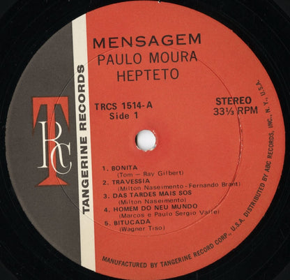 Paulo Moura - Blazing Briliance From Brazil (TRCS 1514) LP 1972 US Tangerine｜中古LP