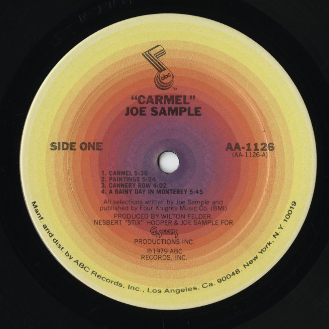 Joe Sample / ジョー・サンプル / Carmel (AA-1126)