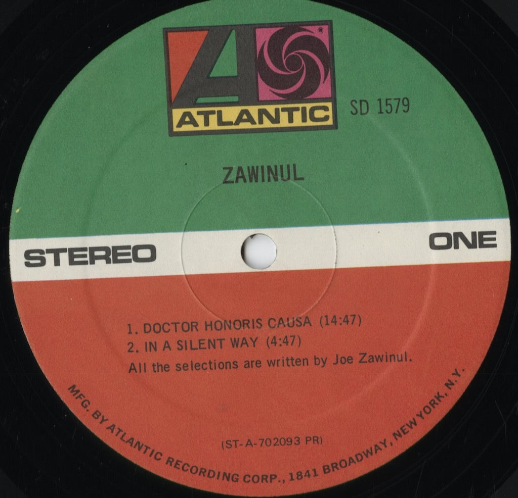 Joe Zawinul - Zawinul (SD 1579) 1971 US Atlantic｜中古LP