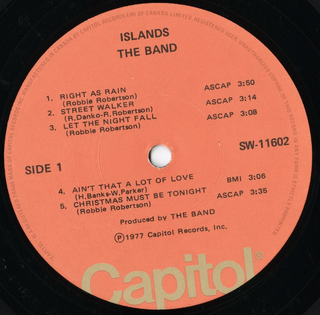 The Band / ザ・バンド / Islands (SW-11602)