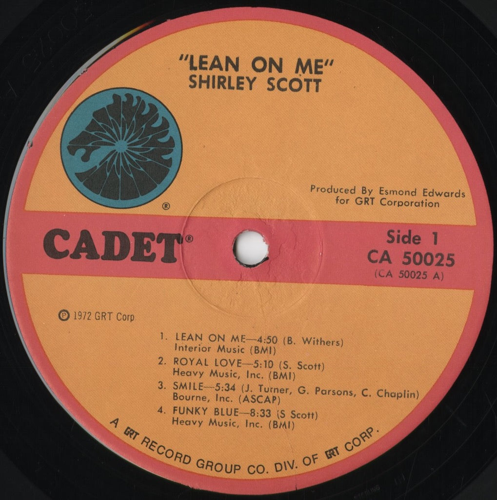 シャーリー・スコット / Shirley Scott『Lean On Me』(CA50025) 1972