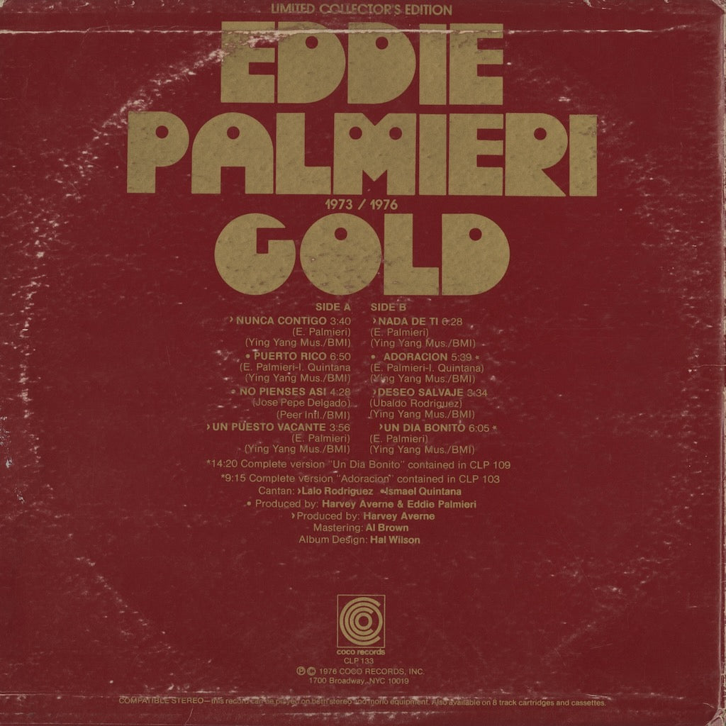 Eddie Palmieri / エディ・パルミエリ / Gold 1973-1976 (CLP 133)
