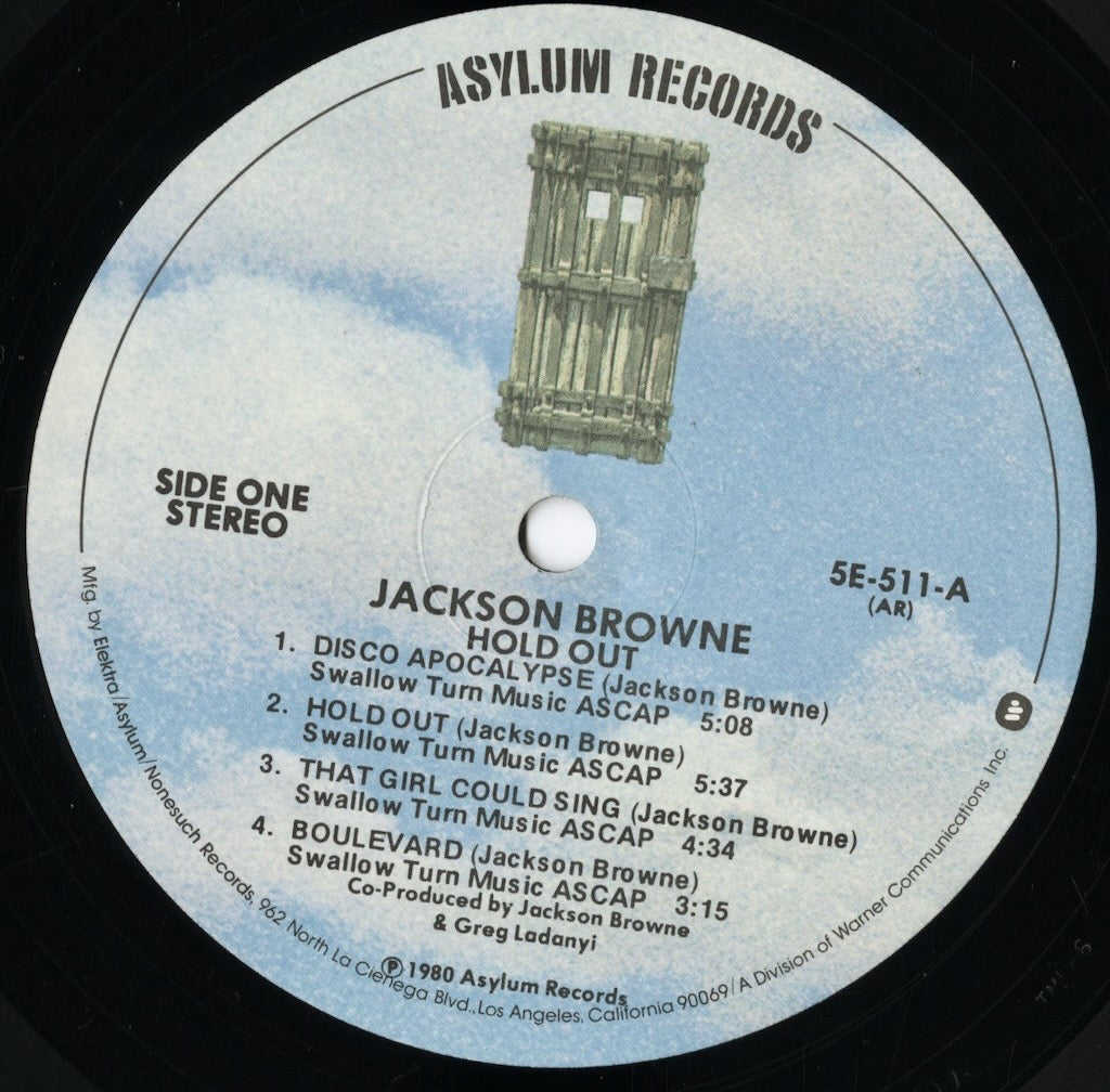 Jackson Browne - Hold Out (5E-511) LP 1980 US Asylum