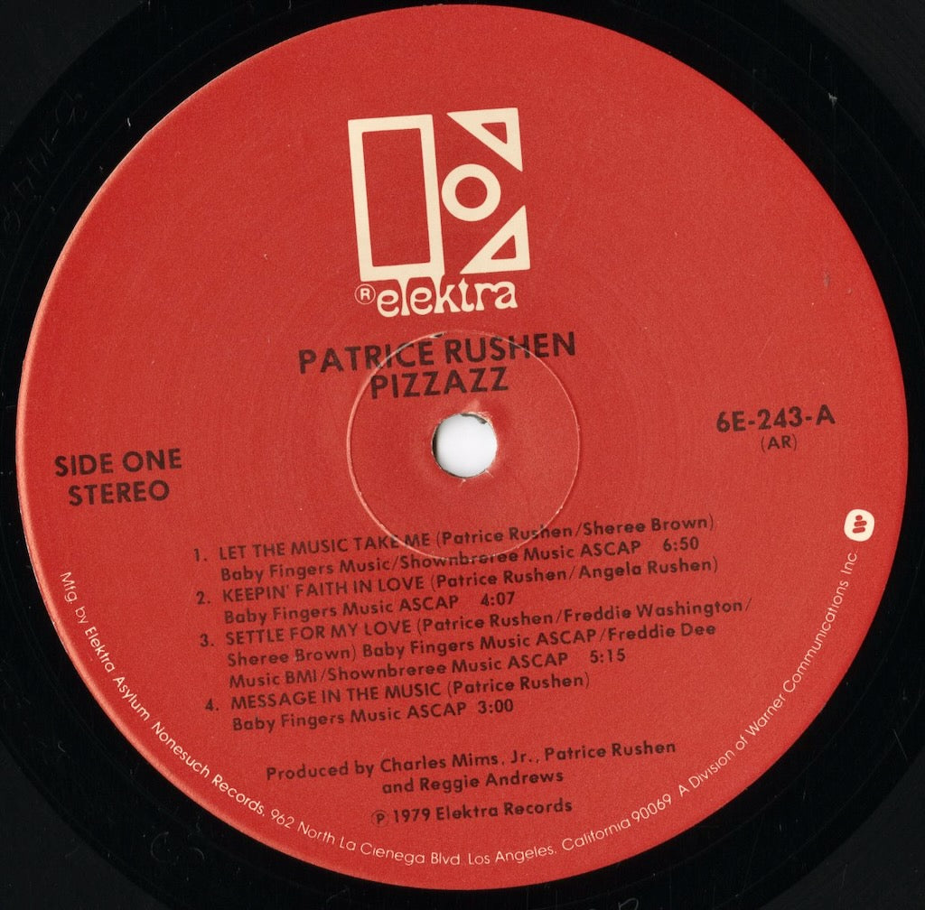 Patrice Rushen - Pizzazz (6E-243) LP 1979 US Elektra｜中古LP