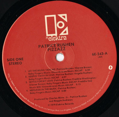 Patrice Rushen - Pizzazz (6E-243) LP 1979 US Elektra｜中古LP