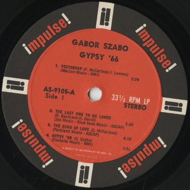 Gabor Szabo / ガボール・ザボ / Gypsy '66 (AS-9105)