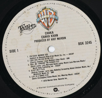 Chaka Khan - Chaka (BSK 3245) 1978 US Warner Bros｜中古LP
