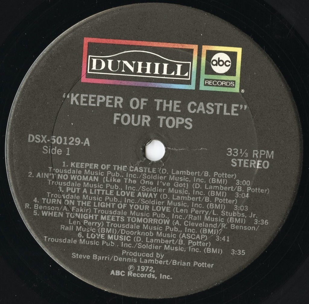 Four Tops - Keeper Of The Castle (DSX-50129) LP 1972 US Dunhill/ABC｜中古LP