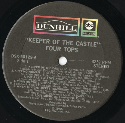 Four Tops - Keeper Of The Castle (DSX-50129) LP 1972 US Dunhill/ABC｜中古LP