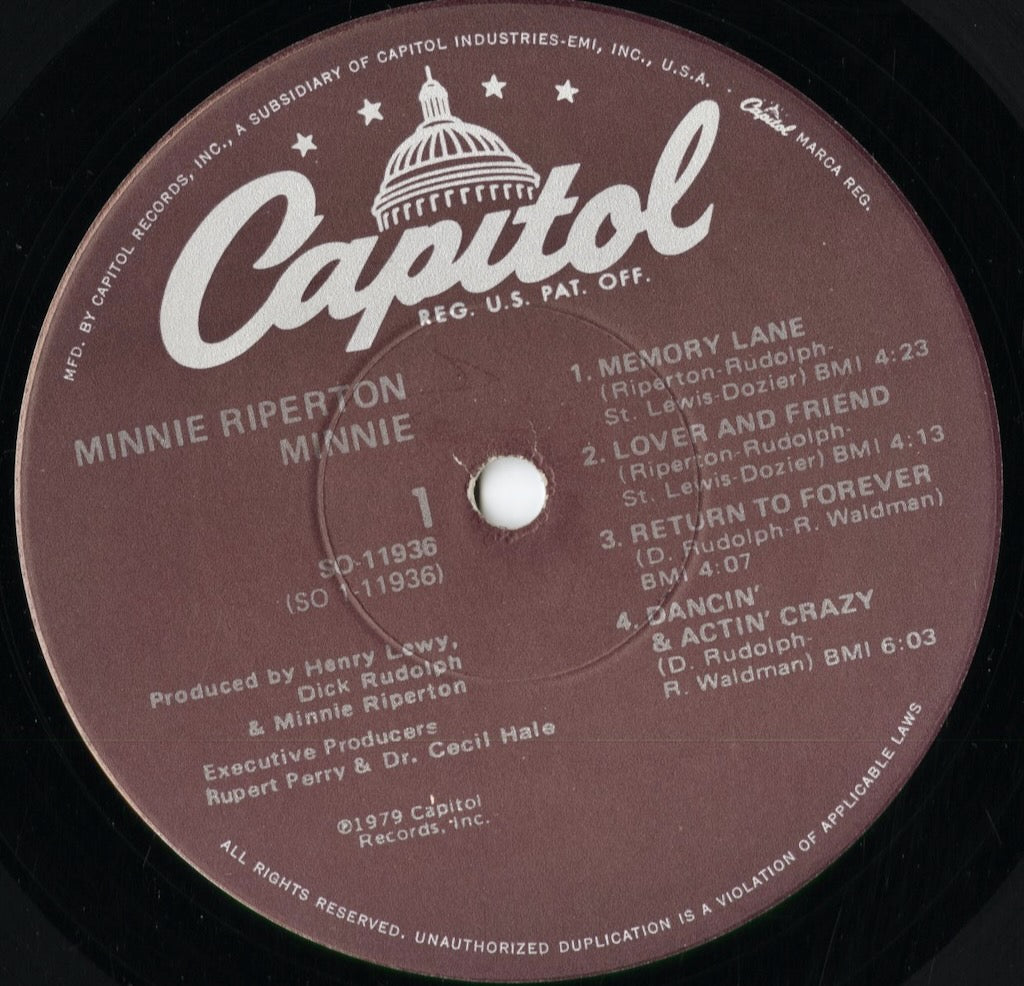 Minnie Riperton / Minnie SO-11936 | 中古レコード通販 VOXMUSIC