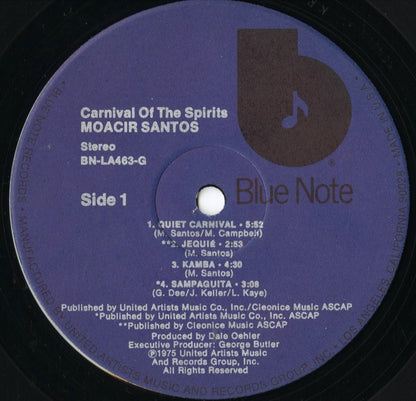 Moacir Santos - Carnival Of The Spirits (BN-LA463-G) LP 1975 US Blue Note｜中古LP