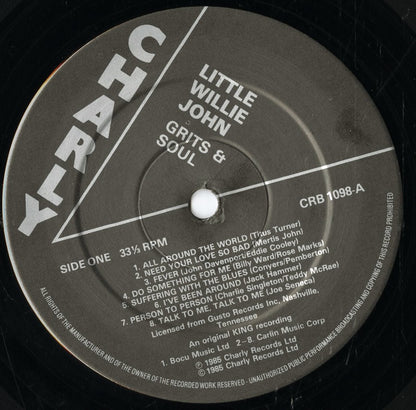 Little Willie John / リトル・ウィリー・ジョン / Grits And Soul (CRB1098)