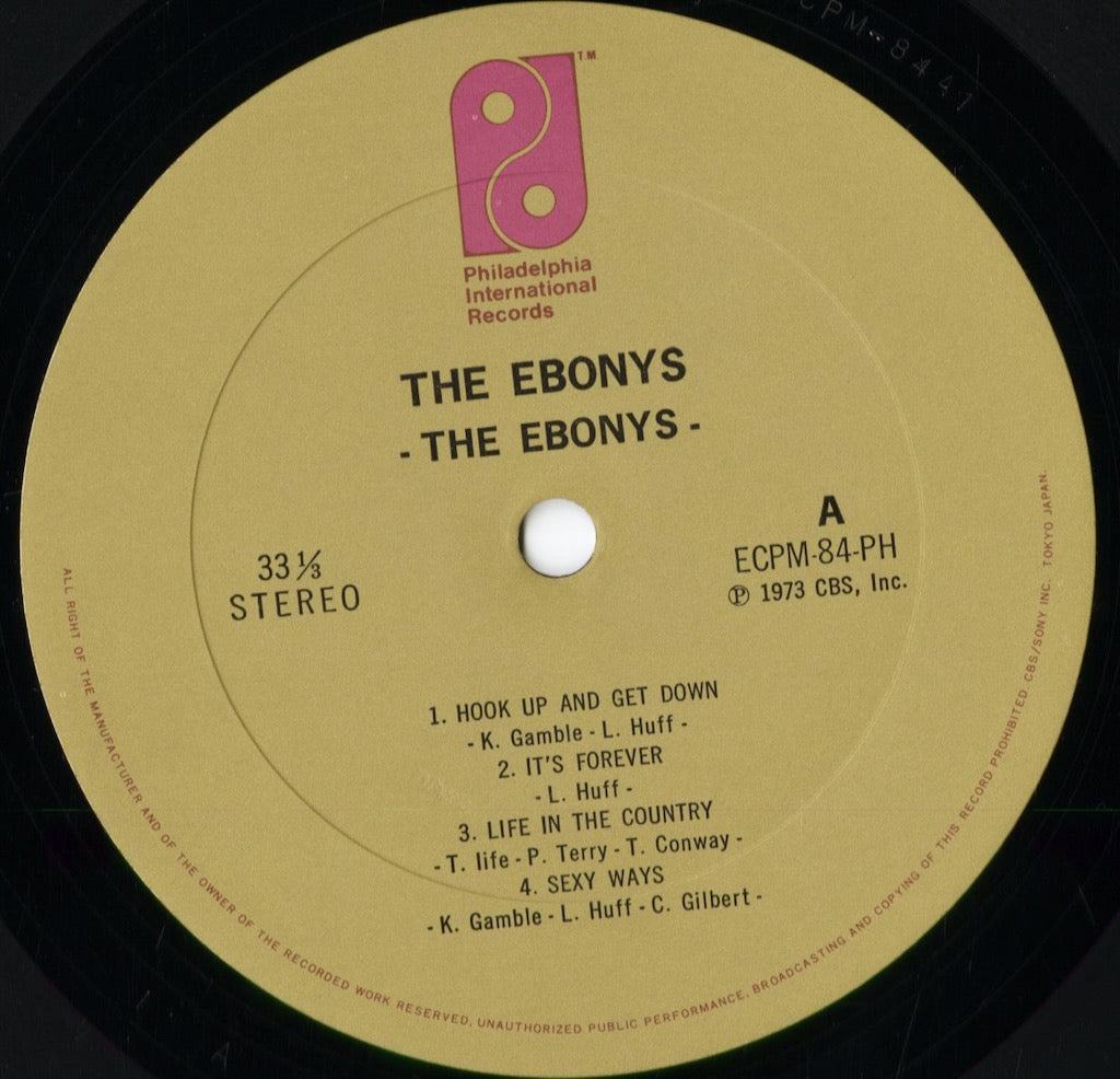 The Ebonys - The Ebonys (ECPM-84-PH) 1974 JPN P.I.R.｜中古LP