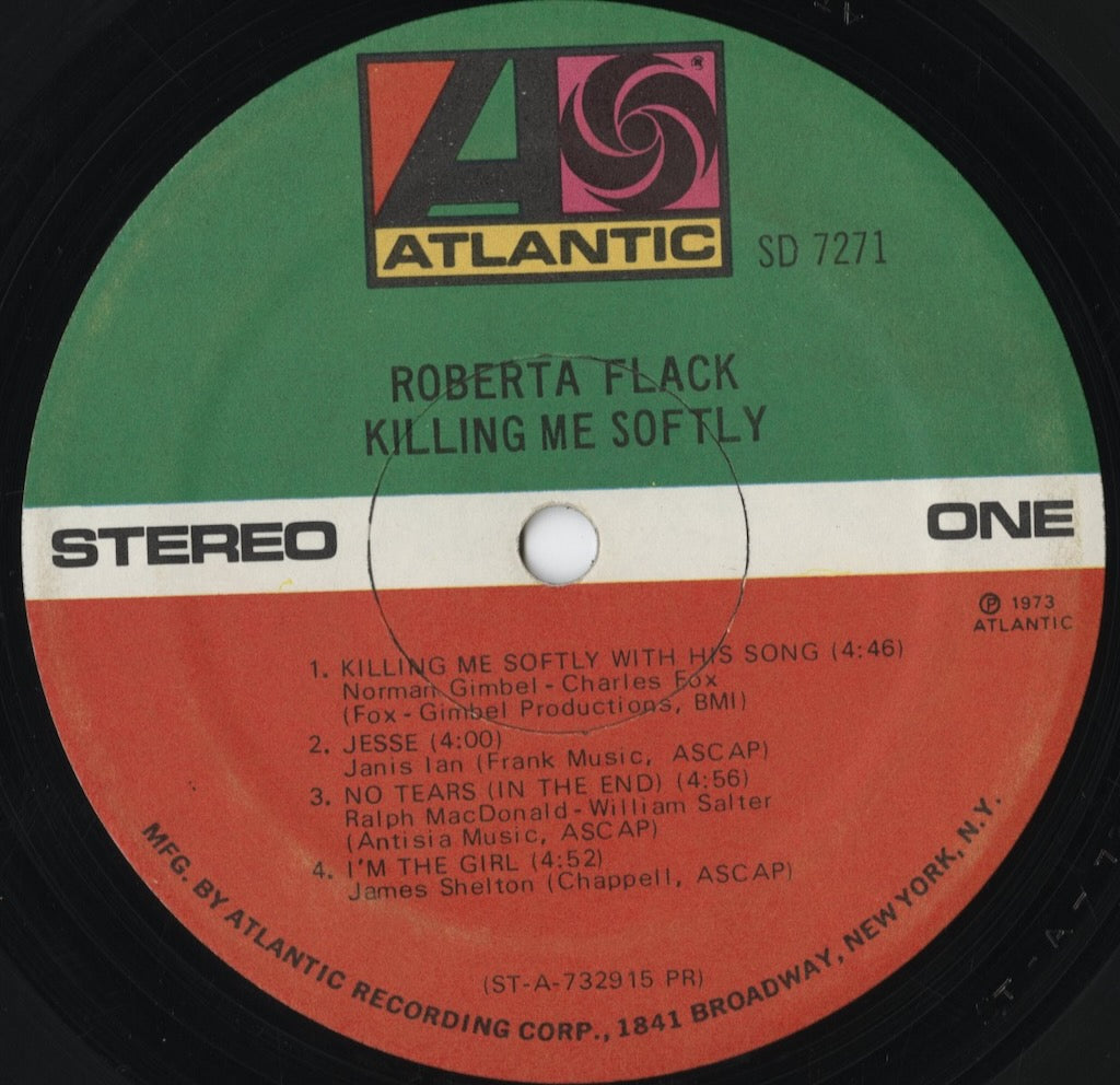 Roberta Flack - Killing Me Softly (SD 7271) LP 1973 US Atlantic｜中古LP