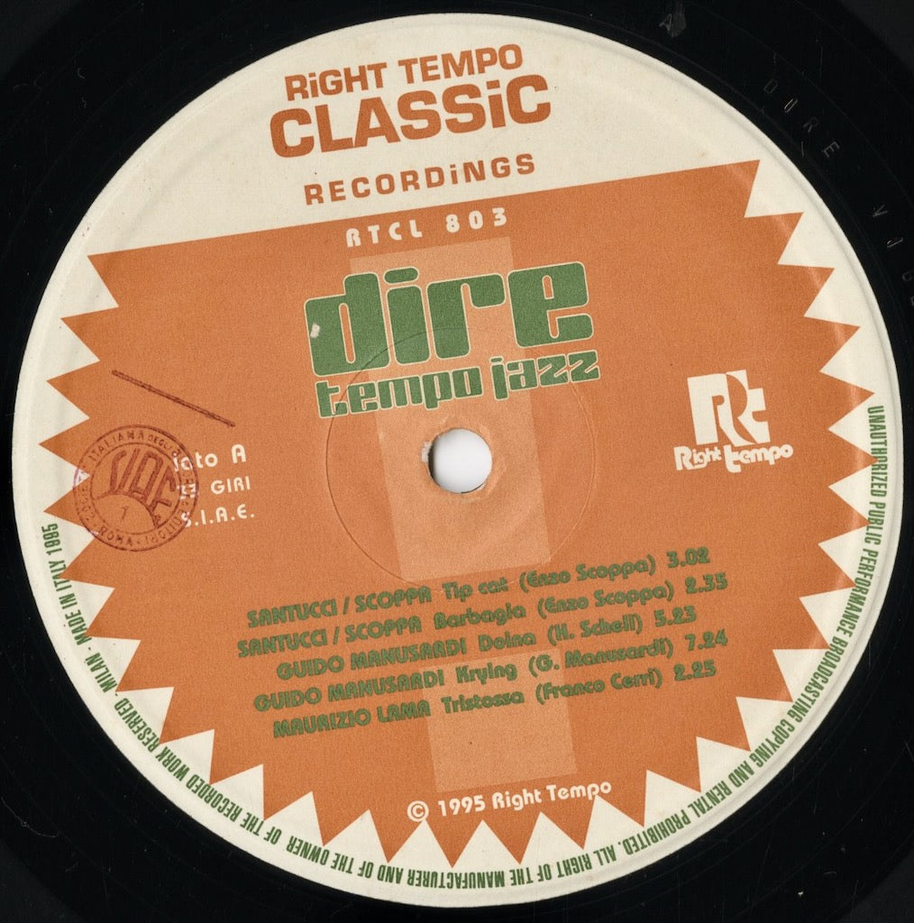V.A. - Dire Tempo Jazz (ATCL 803) LP 1995 Italy Right Tempo｜中古LP