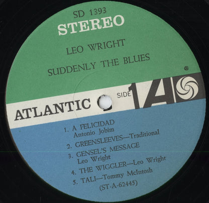 Leo Wright - Suddenly The Blues (SD 1393) 1962 US Atlantic｜中古LP