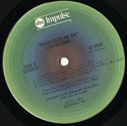 Les McCann - Music Lets Me Be (AS-9329) LP 1977 US ABC Impulse!｜中古LP