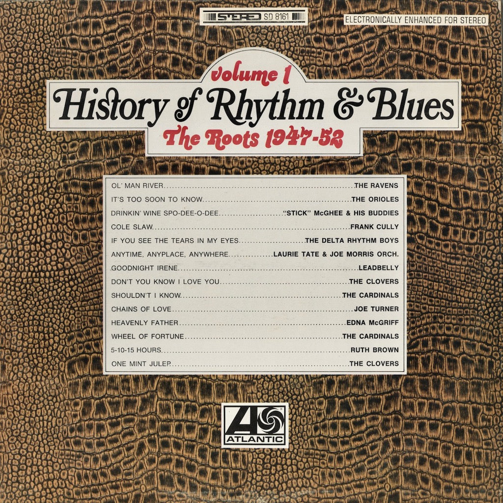 V.A.『History Of Rhythm & Blues Volume 1: The Roots 1947–52』1968年US Atlantic盤LP（SD 8161）R&B源流コンピレーション