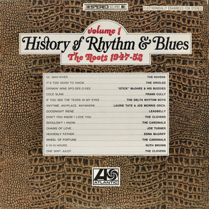 V.A.『History Of Rhythm & Blues Volume 1: The Roots 1947–52』1968年US Atlantic盤LP（SD 8161）R&B源流コンピレーション