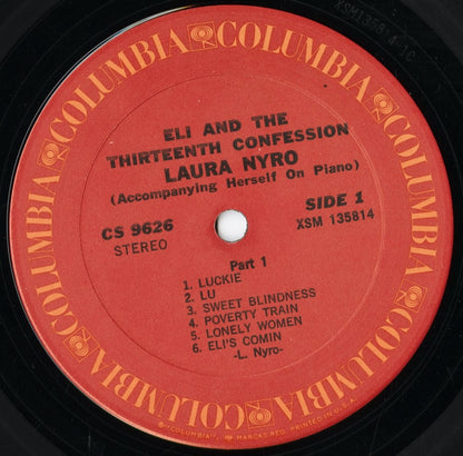 Laura Nyro - Eli And The Thirteenth Confession (CS 9626) 1970 US Columbia｜中古LP