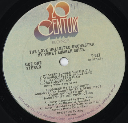 Love Unlimited Orchestra - My Sweet Summer Suite (T-517) 1976 US 20th Century｜中古LP
