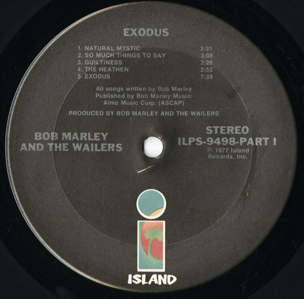Bob Marley & The Wailers - Exodus (ILPS 9498) 1977 US Island｜中古LP