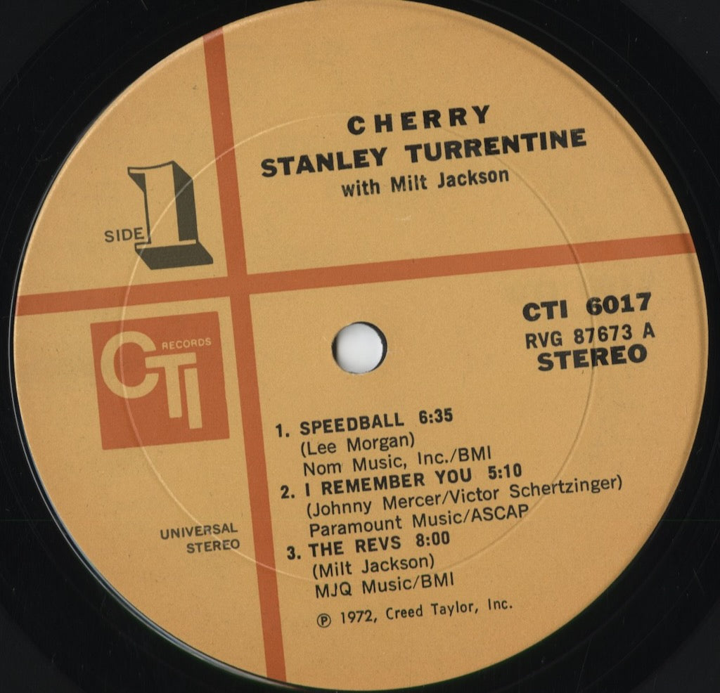 Stanley Turrentine - Cherry (CTI 6017) 1972 US CTI｜中古LP