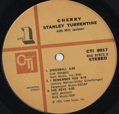 Stanley Turrentine - Cherry (CTI 6017) 1972 US CTI｜中古LP