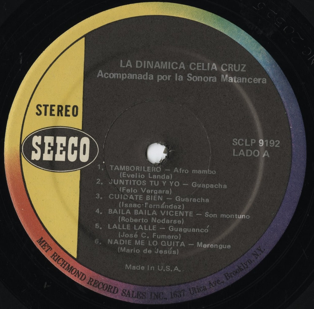 高want盤、最安出品！Celia Cruz & Femi Kuti レコード Celia Cruz - La Dinamica! (SCLP-9192) LP 1960's US Seeco｜中古LP