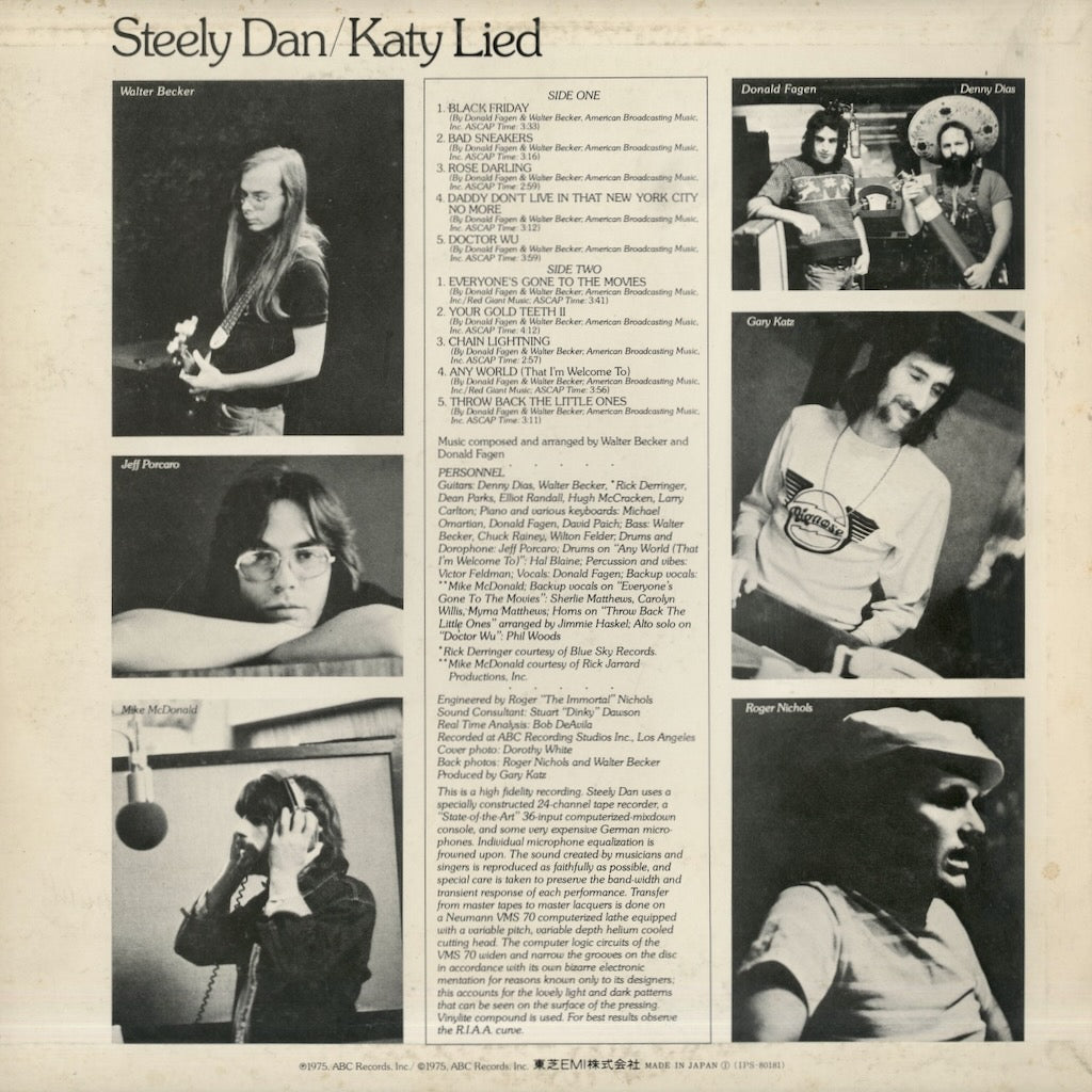 Steely Dan / スティーリー・ダン / Katy Lied (IPS-80181) – VOXMUSIC