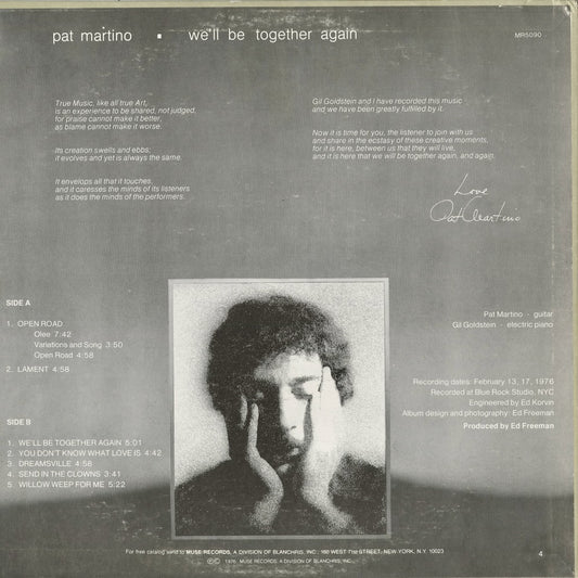Pat Martino - We'll Be Together Again (MR 5090) 1976 US Muse｜中古LP