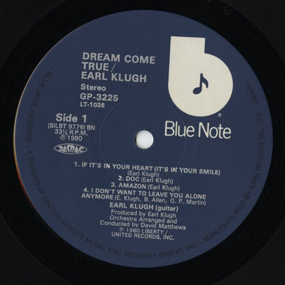 Earl Klugh / アール・クルー / Dream Come True (GP 3225)
