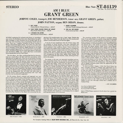 Grant Green - Am I Blue (DY-5801-01) 1983 JPN Blue Note｜中古LP
