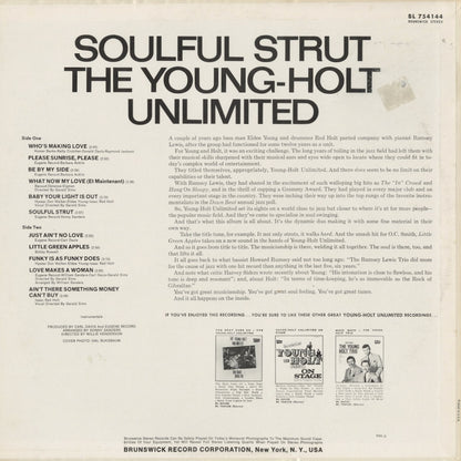 Young Holt Unlimited - Soulful Strut (BL 754144) LP 1968 US Brunswick｜中古LP