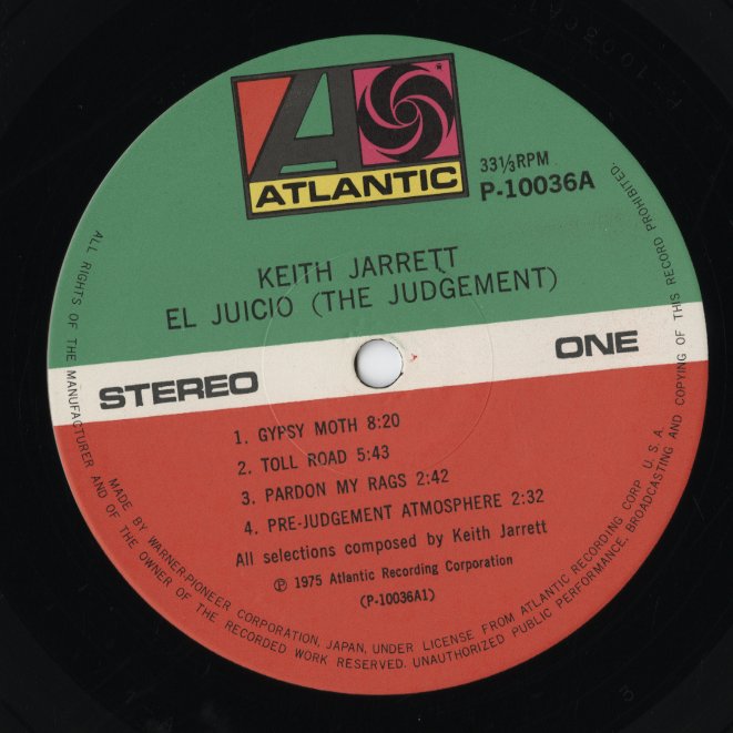 Keith Jarrett / キース・ジャレット / El Juicio (The Judgement) (P-10036A)