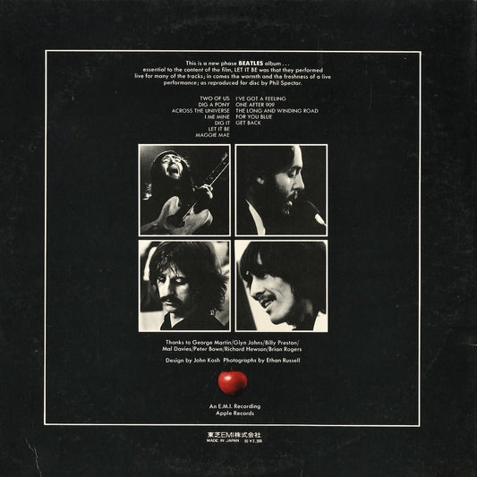 The Beatles / ビートルズ / Let It Be (AP-80189)