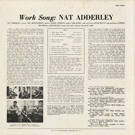 Nat Adderley / ナット・アダレイ / Work Song (SMJ-6041)